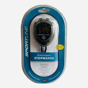 New Sportline Econosport 240 Stopwatch Sports Track Running Racing Stopwatch